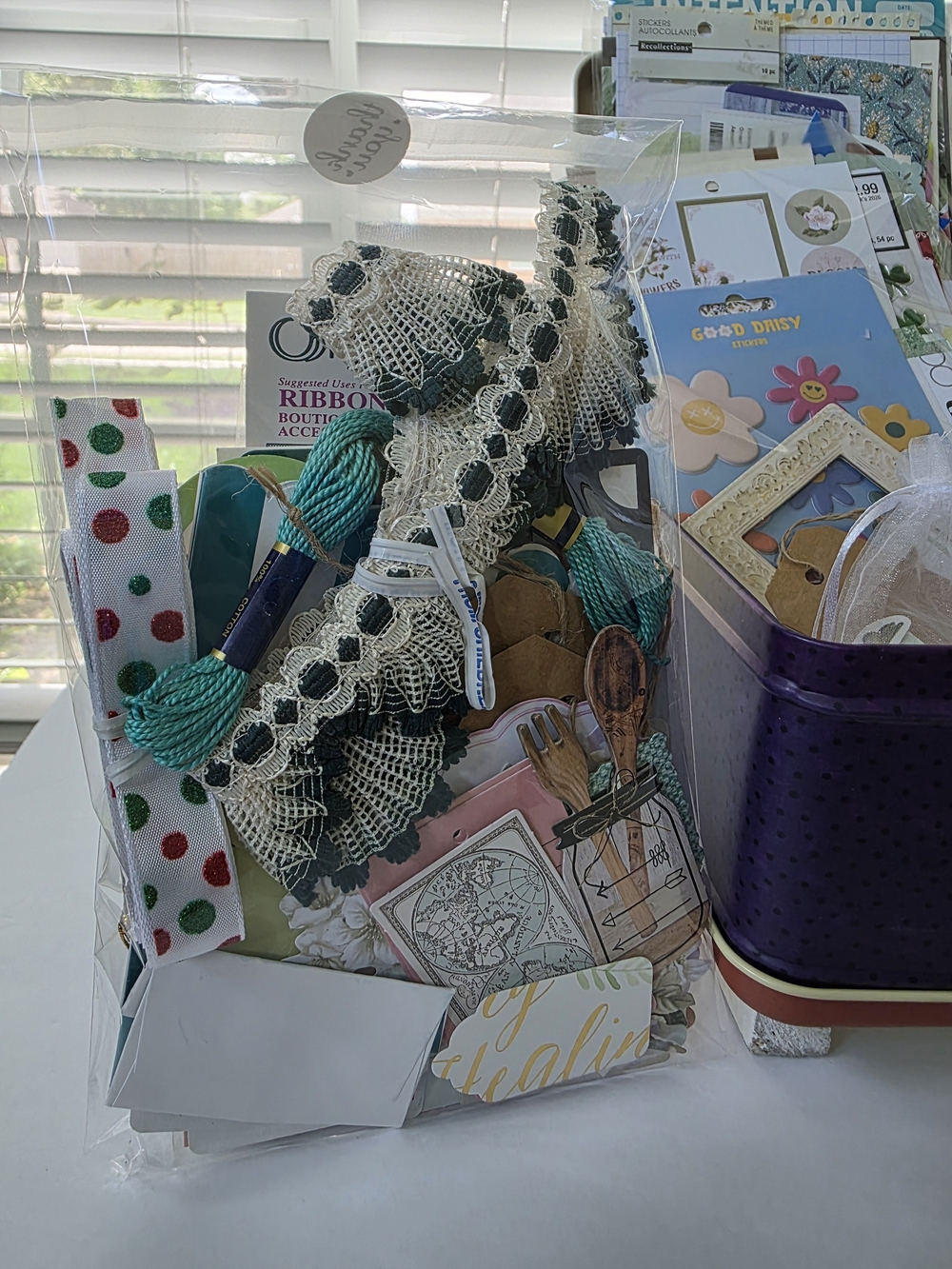 Crafting Box Filled with Mystery Scrap Paper And Ephemera - Picture 9 of 16